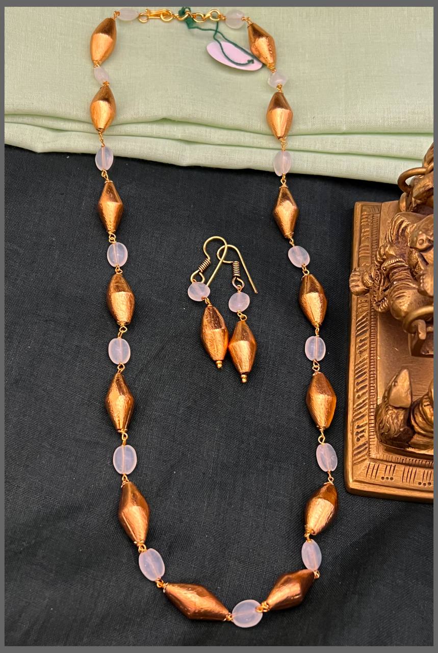 Beautiful Simple Gold Beads Haram - PB00545