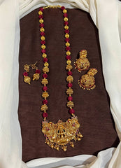 Nakshi beads and Lakshmi Pendant With Jhumki - PB00605