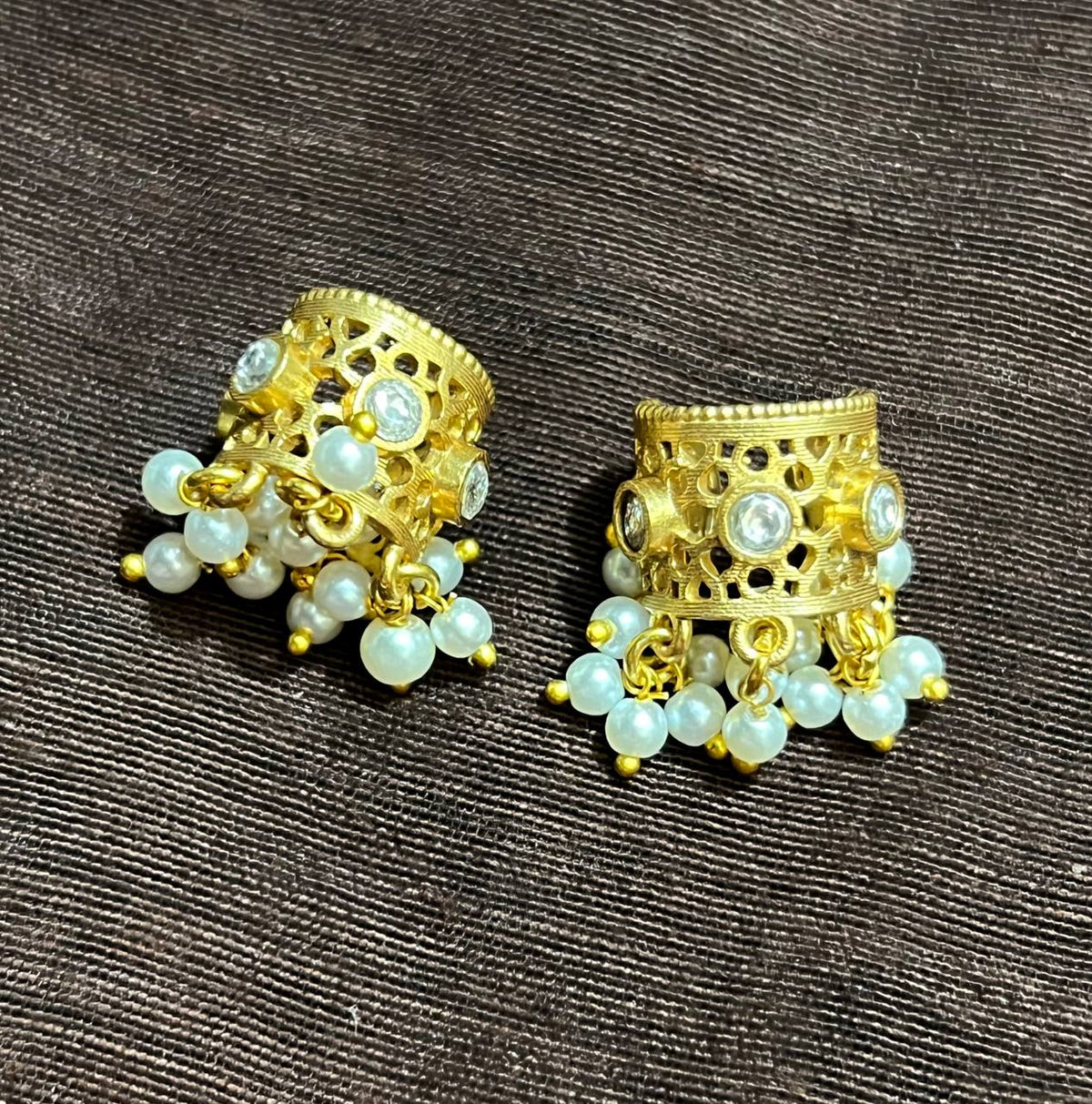 Jadau Round Pattern Bugadi with Pearls - BU0023