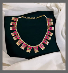 Kundan Vintage Pearl Necklace - KN00259
