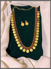 Kempu Lakshmi Kasu Haram In Nakshi - NH00217