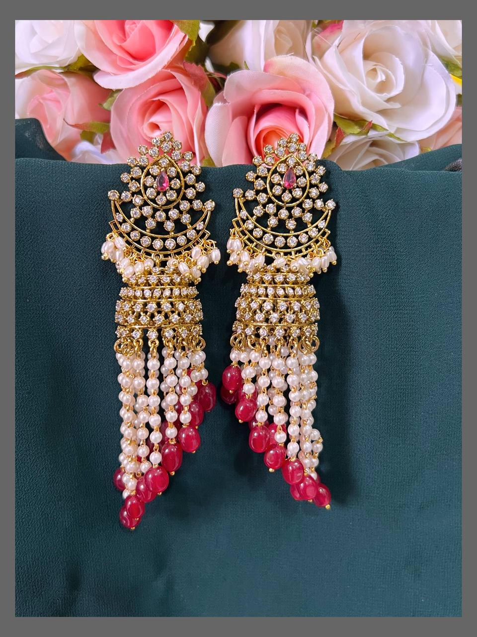 Beautiful Victorian White Stone Earring in Victor - VE0058