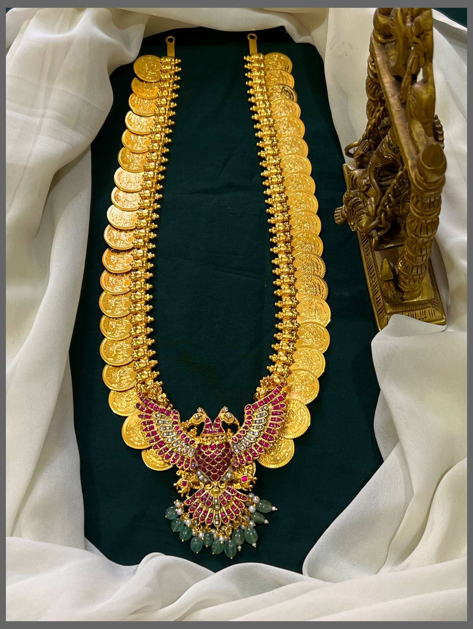 Jadau Kaasu Big Haram With Gandaberunda Jadau Pendant - KH00352 PRE Book 20 Days