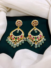 Dew Drop Earring in Kundan - KE00176