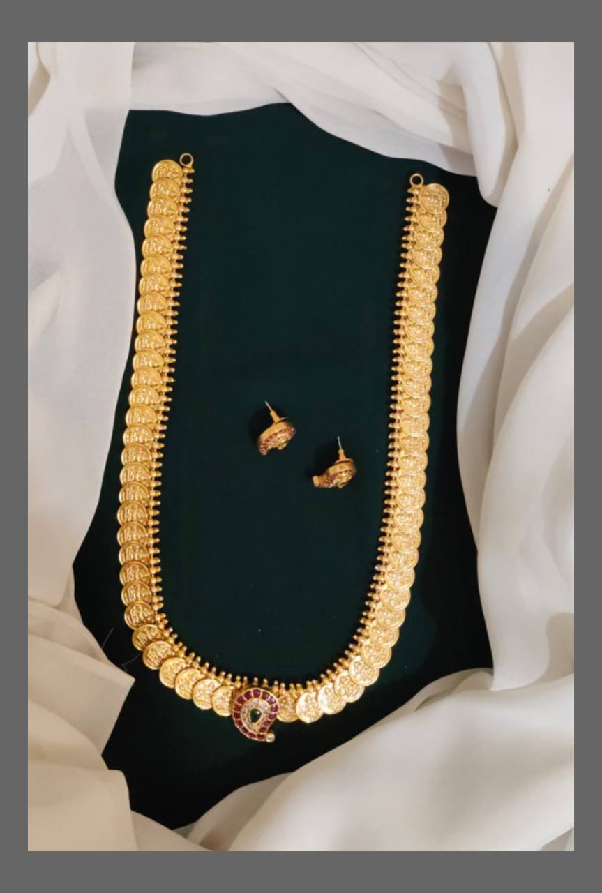 Kashu Mala with Mango pendent in Nakshi Haram - NH00100
