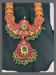 Jadau Peacock Long Haram - KH00296