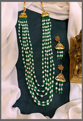 Emerald and White Pearl Haram - PB00196