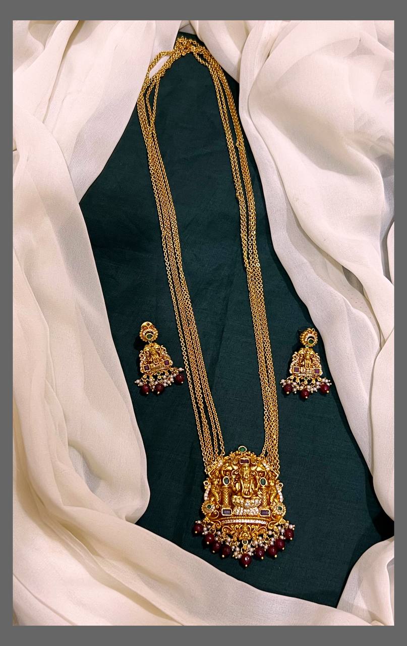 Beautiful Lakshmi Haram In Nakshi - NH00284