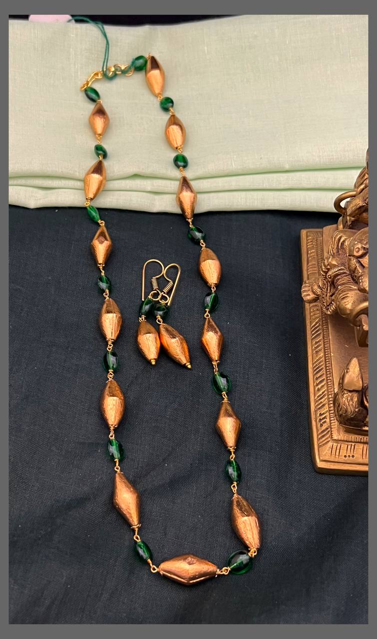 Beautiful Simple Gold Beads Haram - PB00545