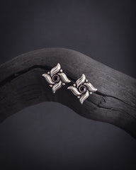 German Silver Designer Earrings - NE00628