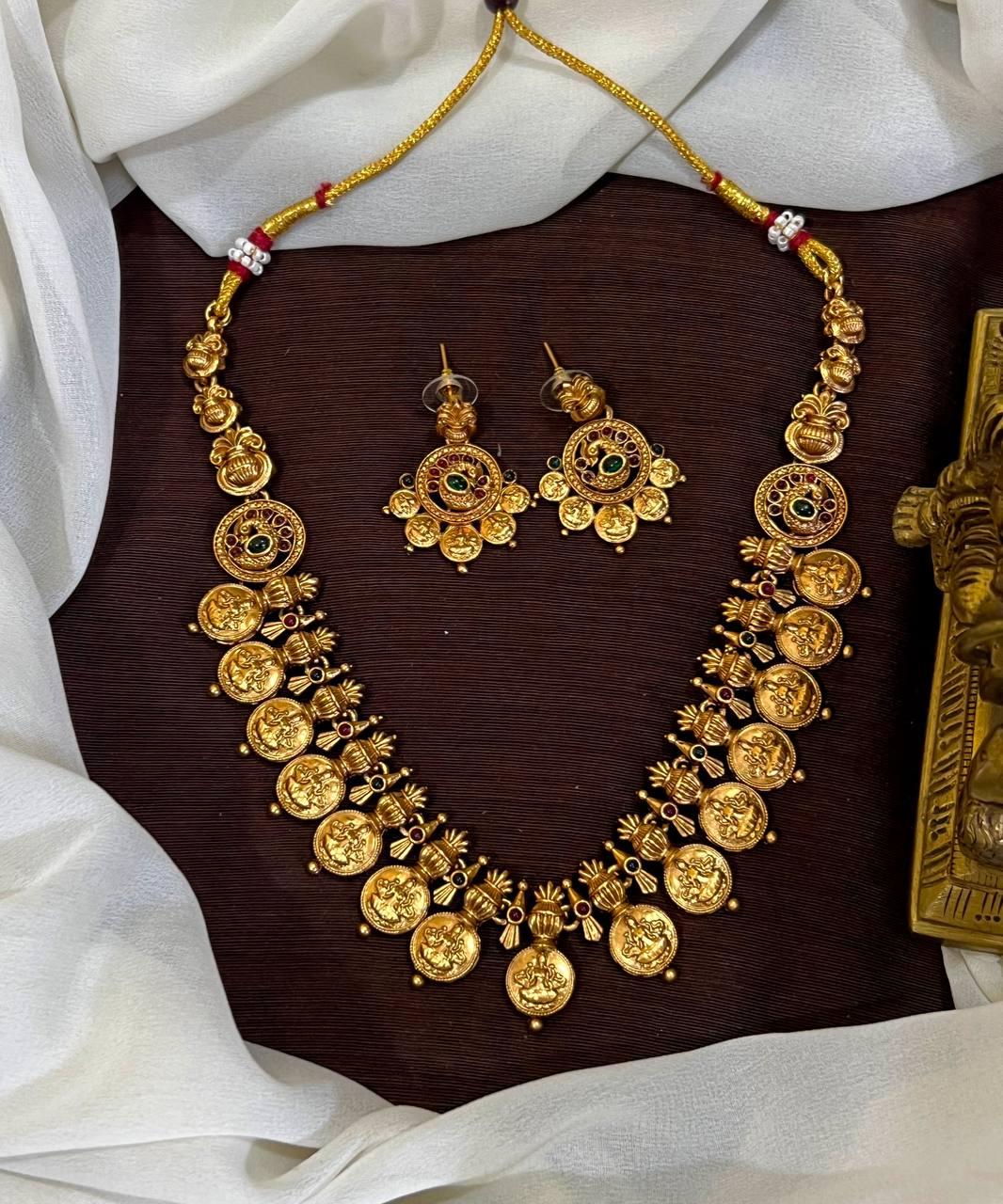 Kaasu Old Fashion Necklace With Earrings - NN0027
