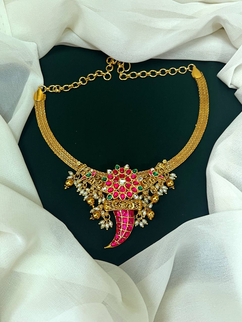 Kundan Puligoru necklace - KN009