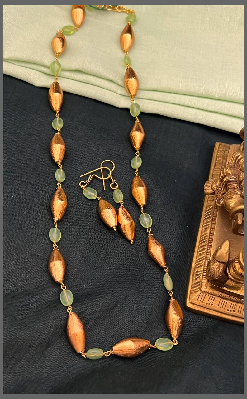 Beautiful Simple Gold Beads Haram - PB00545