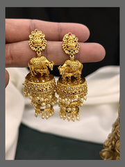 Gomatha Earring Jhumki in Nakshi - NE00602