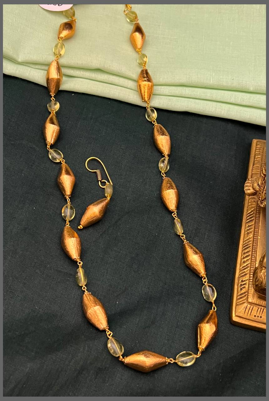 Beautiful Simple Gold Beads Haram - PB00545