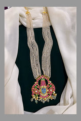 Lakshmi Pendent with white Pearl in Kundan - PB0012