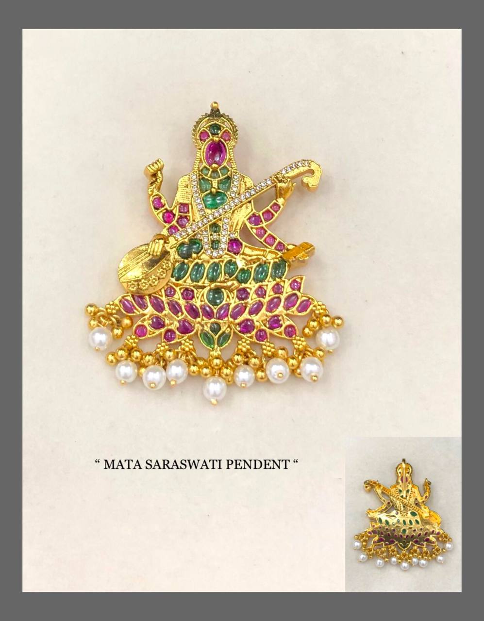 Saraswathi Devi Pendant - NP00178