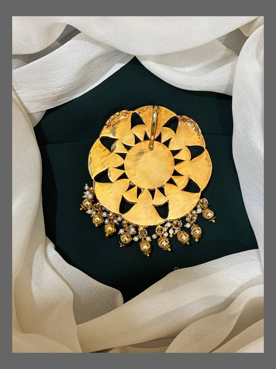 Multi Color Pendent in kundan - KP0075