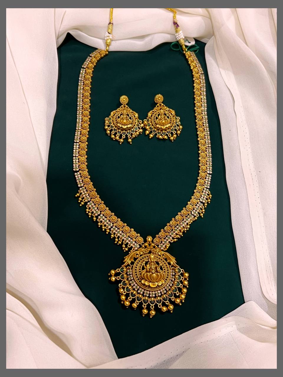 Elegant Lakshmi Haram In Nakshi - Nh00197