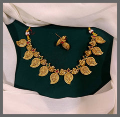 Beautiful Multi Mango Necklace In Nakshi - NN00485