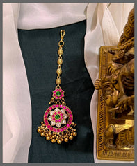 Beautiful Antique Kundan Maang Tikka - HA00156