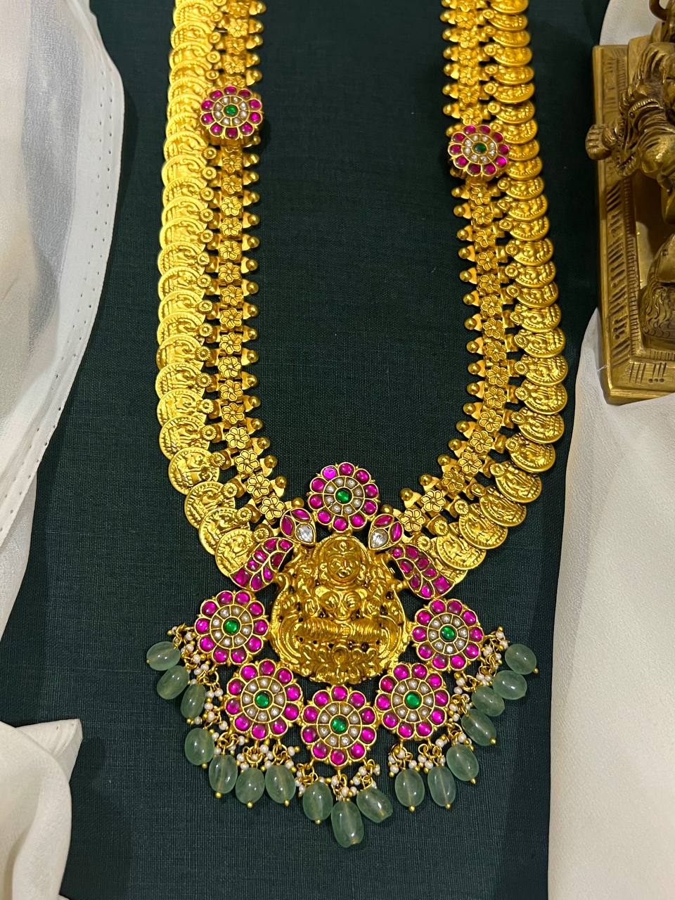 Jadau Lakshmi Pendant Kaasu Haram -KH00383
