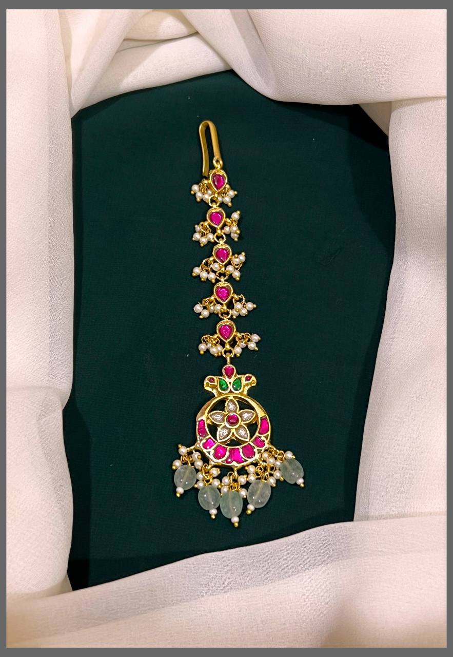 Chand Bali Maang Tikka - HA00104