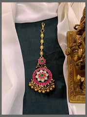 Beautiful Antique Kundan Maang Tikka - HA00156