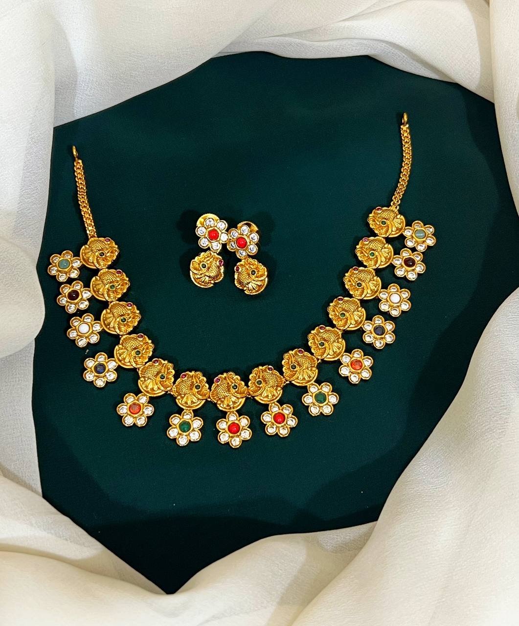 Small Flower in Naskhi Necklace - NN00117