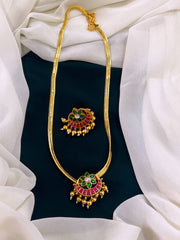 Chand bail Multi Color Jadav Kundan Necklace - KN0045