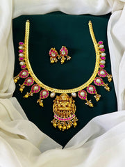 Lakshmi Pendent with Mango in Jadau Necklace - KN0057