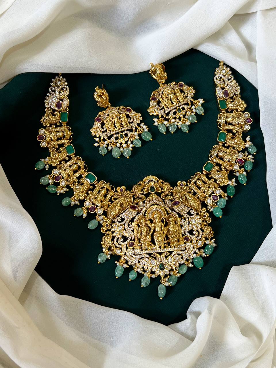 Rama Parivar Pendent necklace in Nakshi Necklace  - NN0092