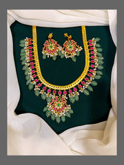 Ruby Kundan Necklace -KN00235