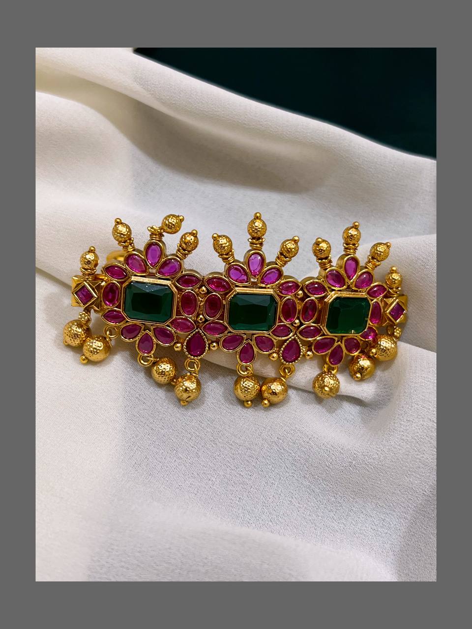 Flower Emerald Hair Accessories  - HA0032