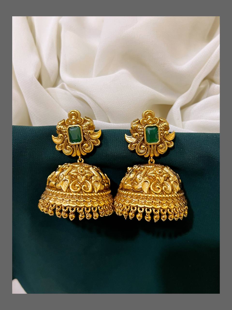 Nakshi Temple Jhumkis - NE0016