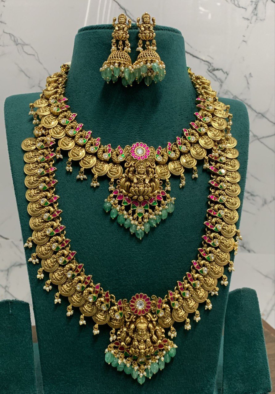 Jadau Kaasu Lakshmi Bridal Combo - BR008
