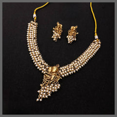 Radha Krishna Set With Pearls - NN00274