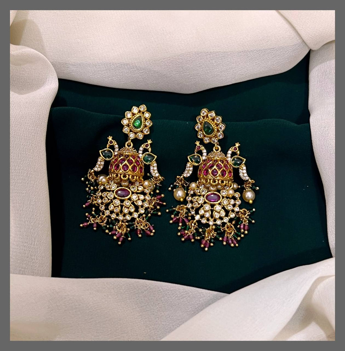 Beautiful Peacock Hanging In Nakshi - NE00381