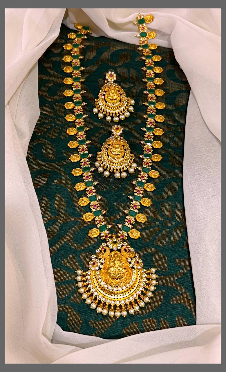 Beautiful Lakshmi Haram In Nakshi - NH00228