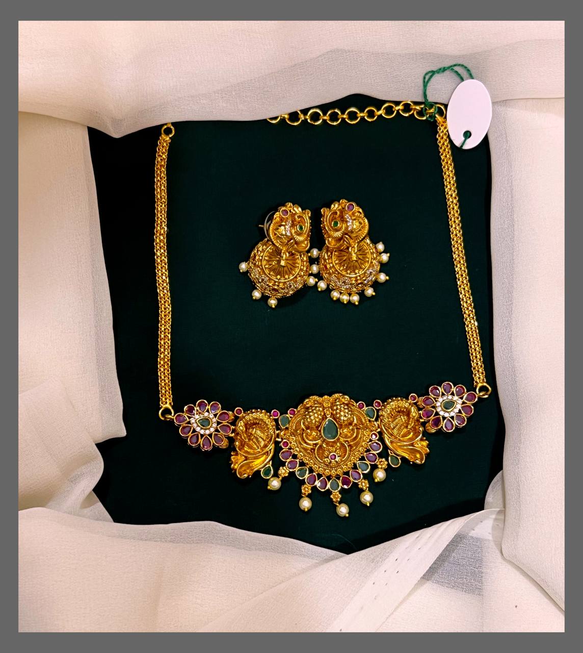 Beautiful Necklace With JHumki In Nakshi - NN00404