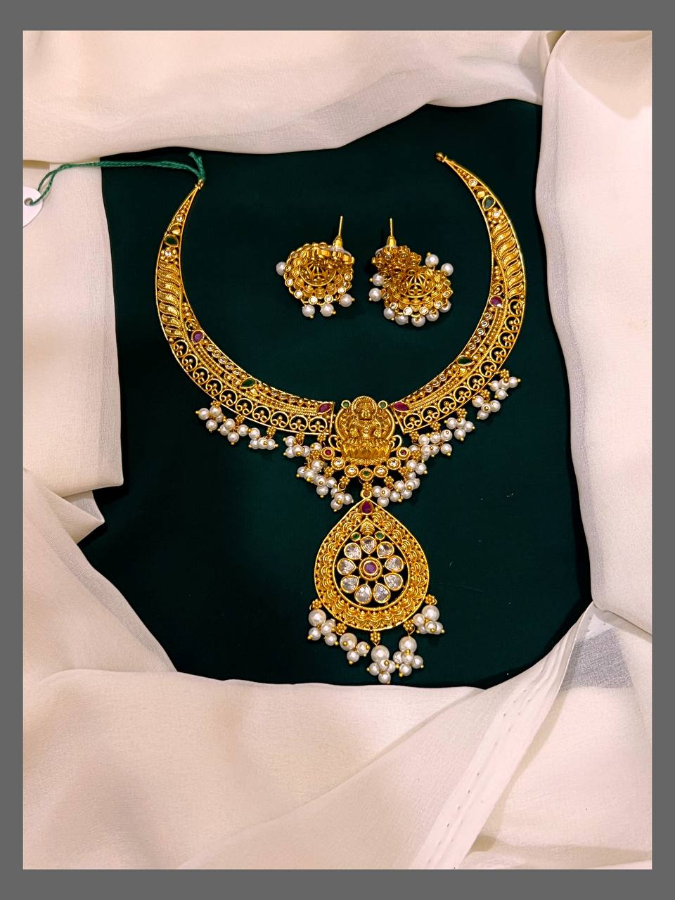 Lakshmi Choker In Nakshi Necklace - NN00417