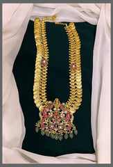 Kaasu Haram Side Mopu With Peacock and Lakshmi - KH00291