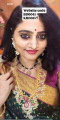 Grand Gold Polish Guttipusalu with Earrings - KH00143