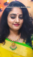 Lakshmi Necklace in Jadau Kundan with Pendent - KN0050