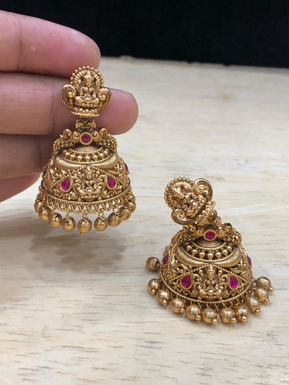Lakshmi Jhumki In Nakshi - NE00492