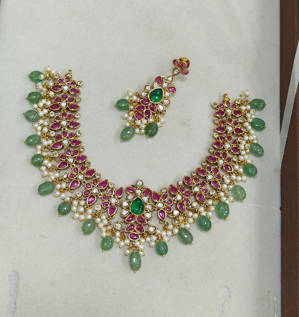 Ruby Nakshi Necklace - NN0453