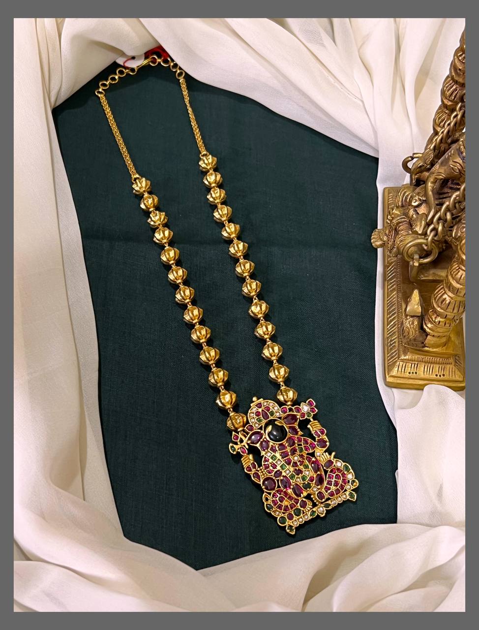 Gold Pearl With Lakshmi Pendent - PB00127