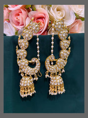 Peacock Earcuff In Nakshi - NE00509