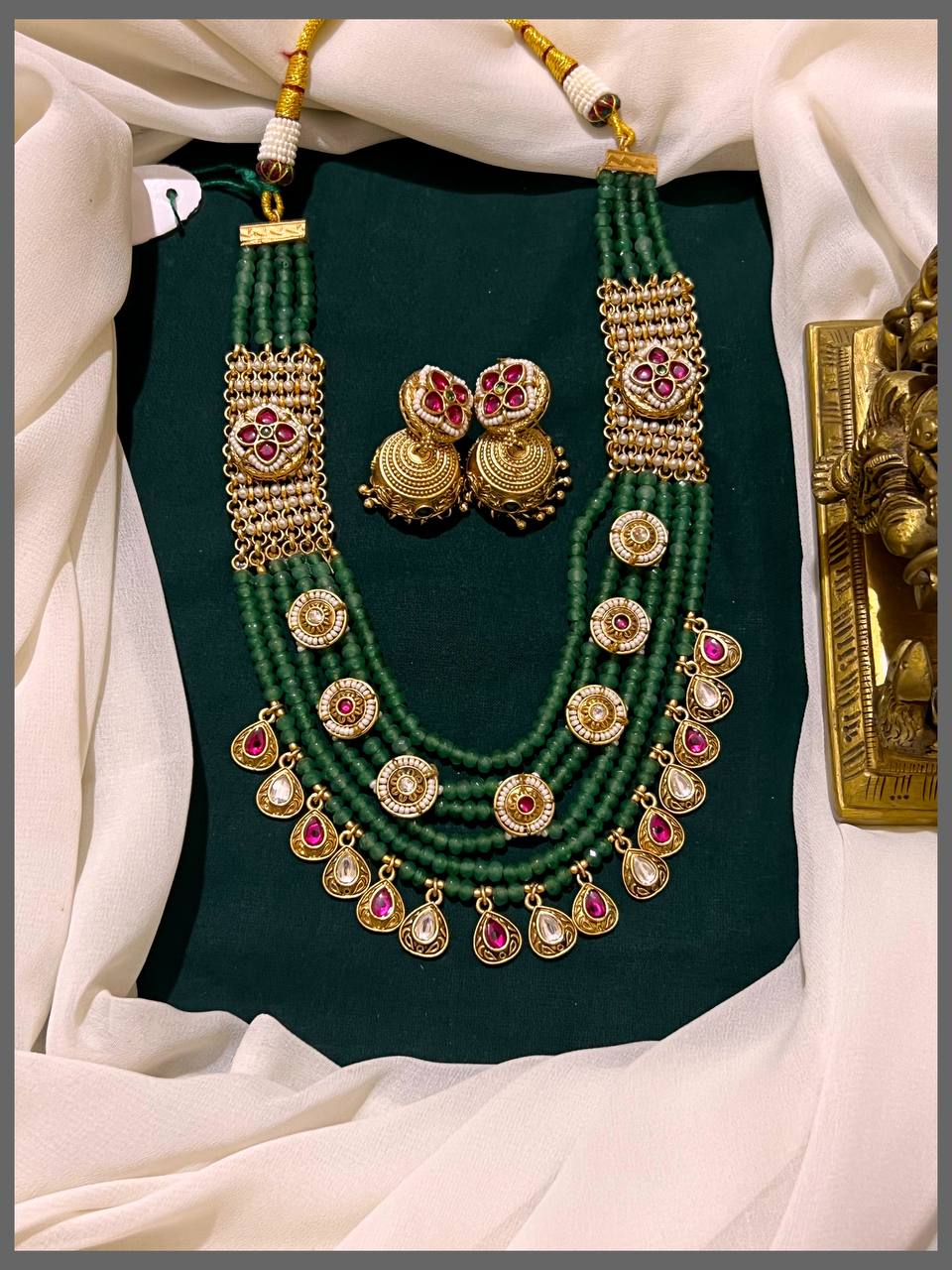 Emerald Pearl Necklace - PB00134