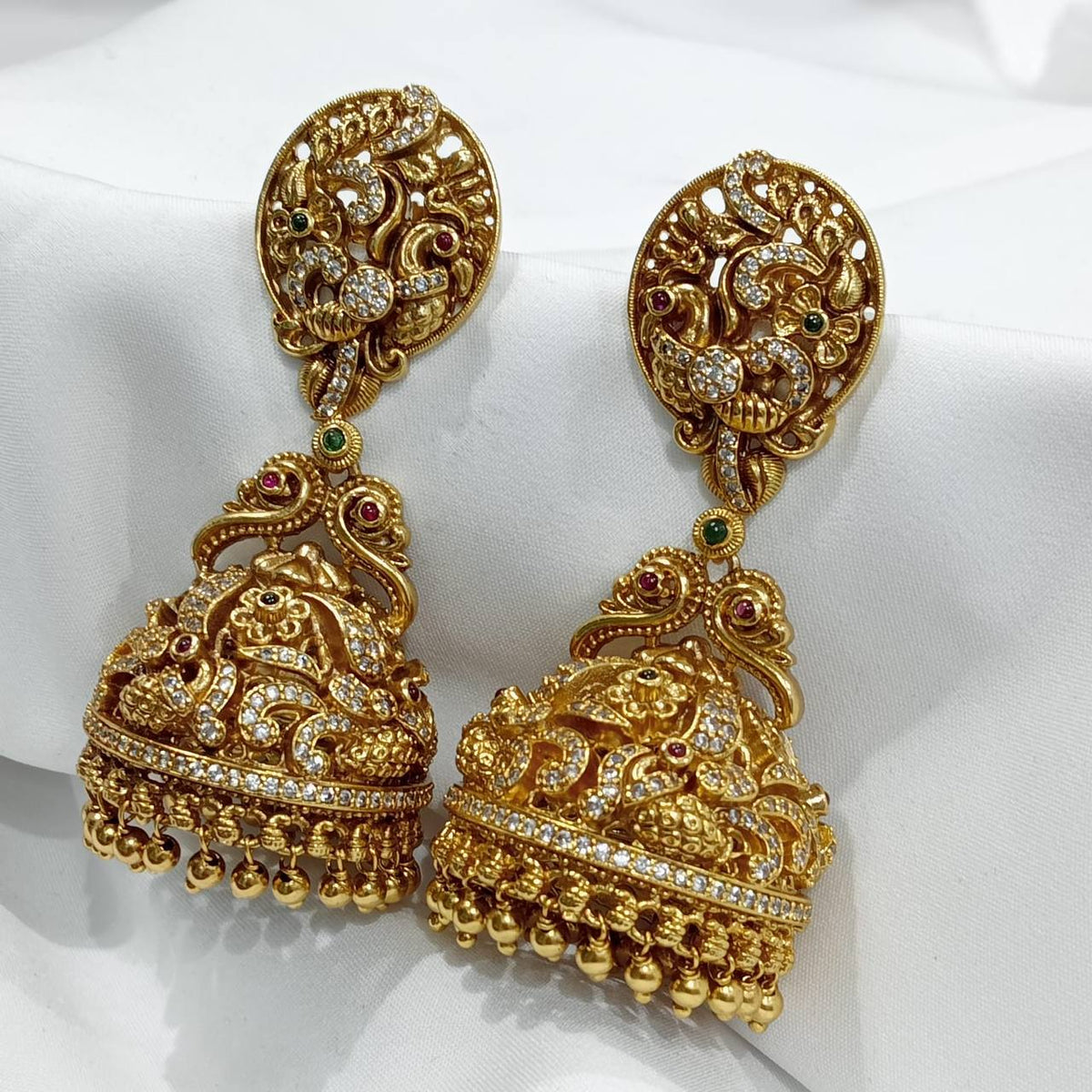 Beautiful Jhumki In Nakshi - NE00521
